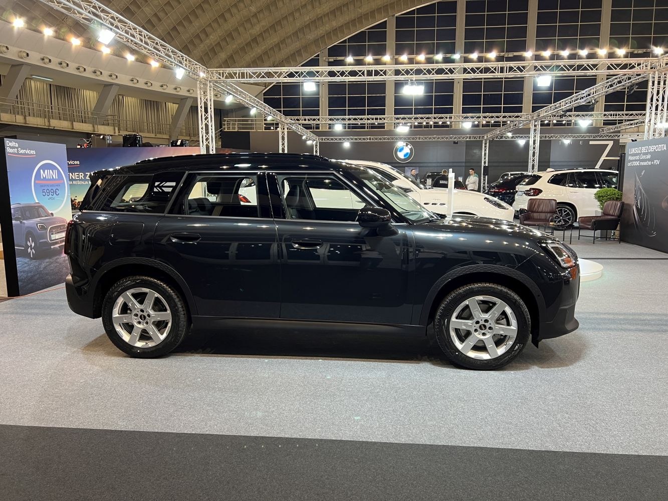 Modern SUV with sleek side profile and five-spoke alloy wheels
