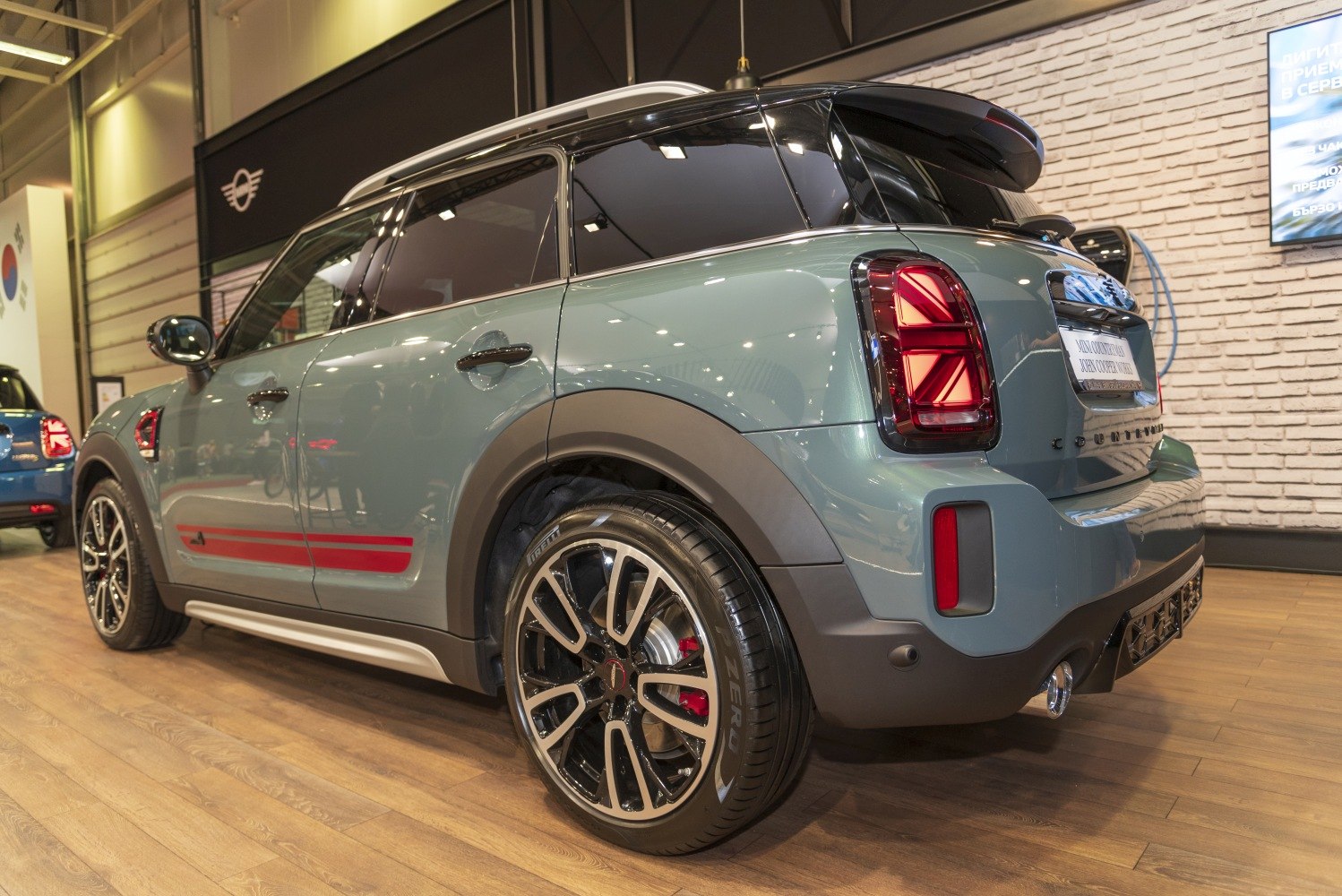 Rear view highlighting taillights and alloy wheel design.