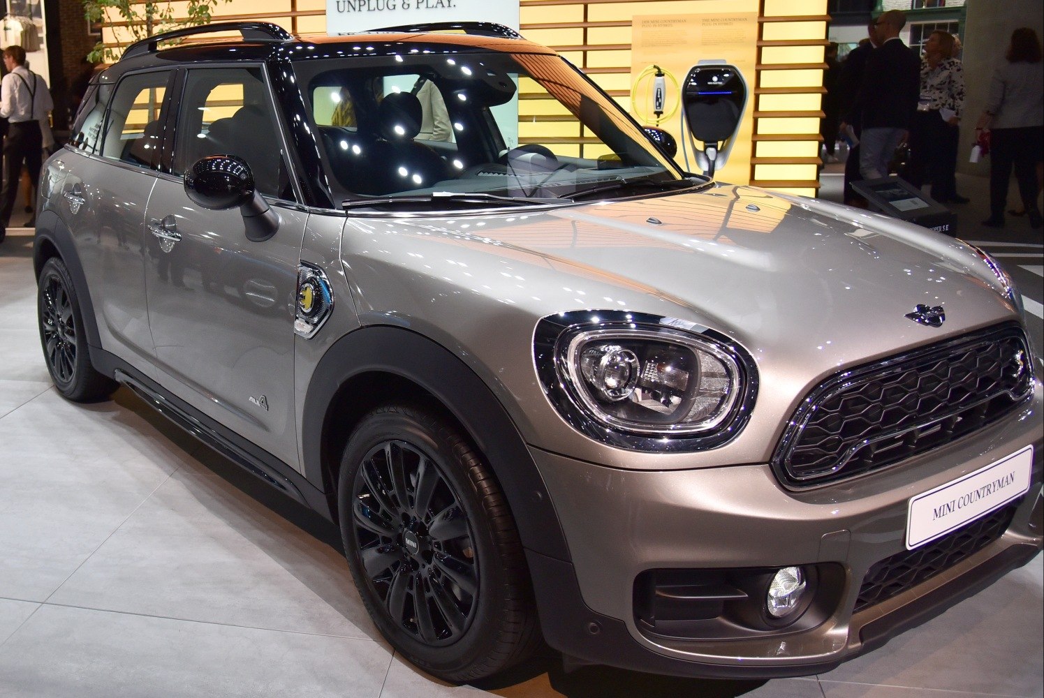Front side view and charging port of a compact crossover SUV