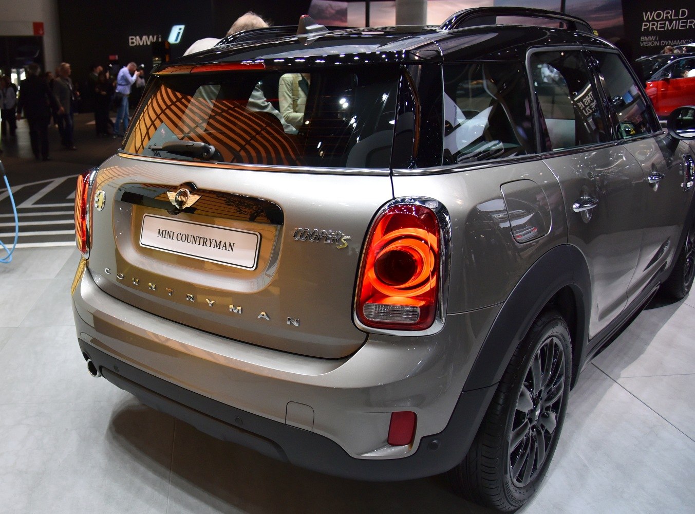 Rear angle view showing tail lights and rear hatch details of the vehicle.