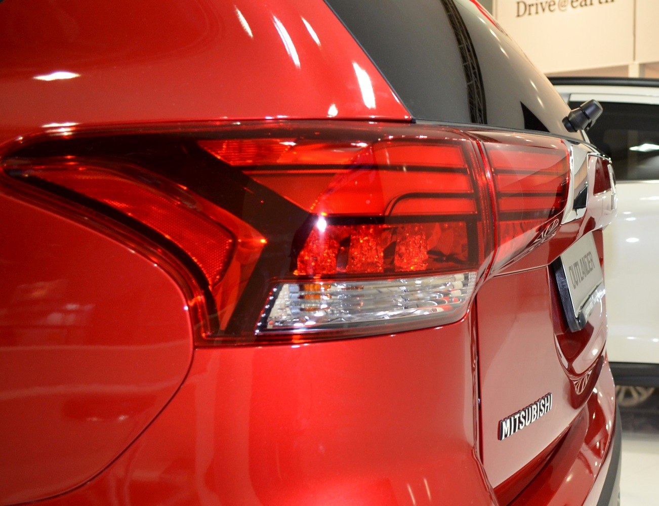 Close-up of rear tail light and rear panel design