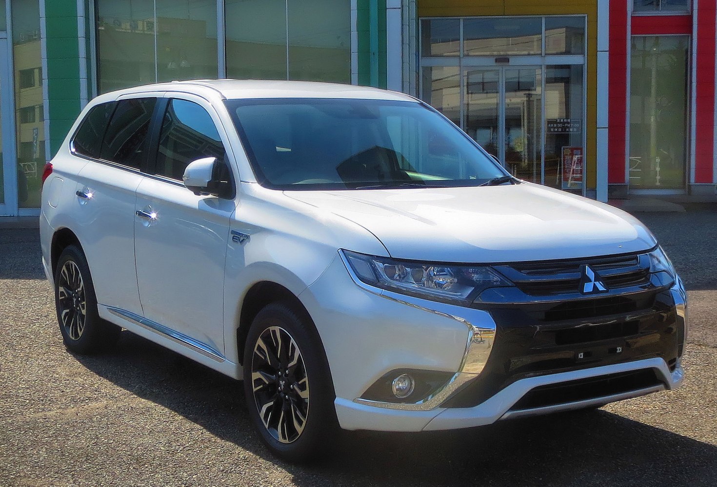Front side view with sleek headlights and modern design