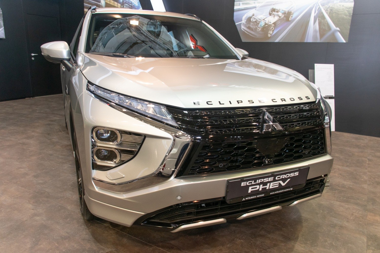 Front grille and LED headlight assembly with modern styling elements