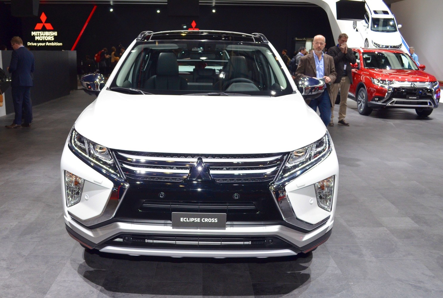 Front view of a modern SUV with LED headlights and prominent grille