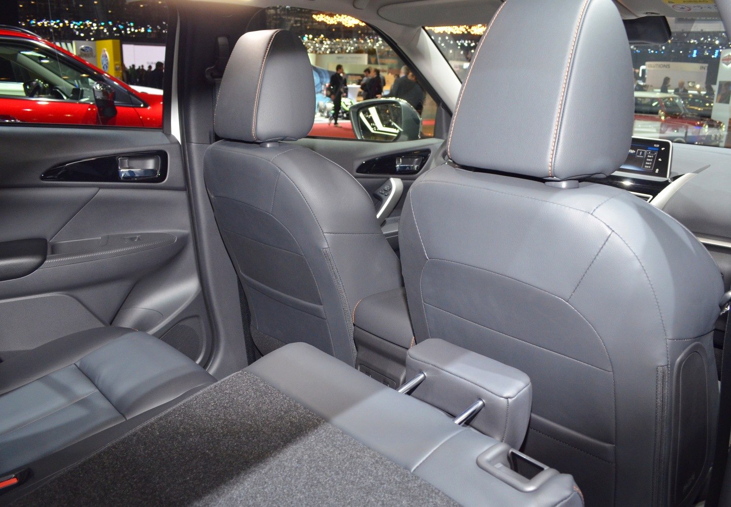 Rear seats and interior space of a modern compact SUV