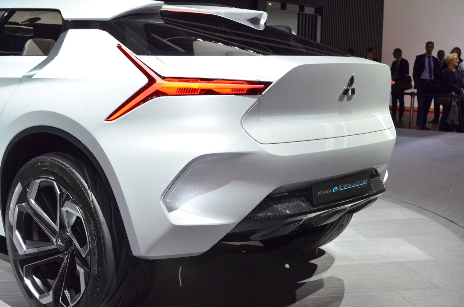 Rear design with distinctive LED taillights and modern alloy wheel