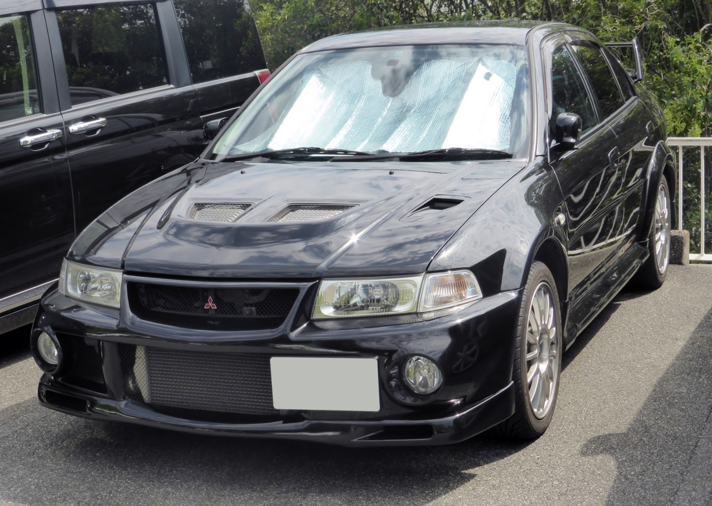 Aggressive hood vents and front bumper with performance fog lights