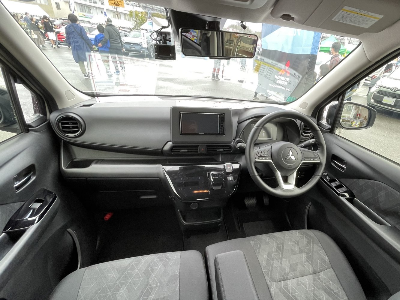 Dashboard and steering wheel with digital display and control panel