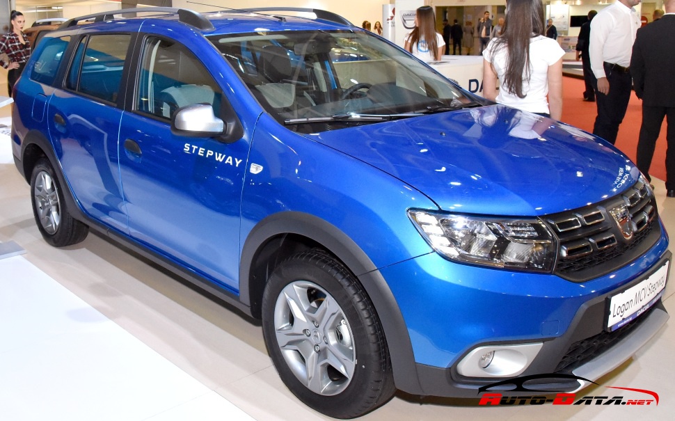 Blue rugged-style station wagon with roof rails and bold front end