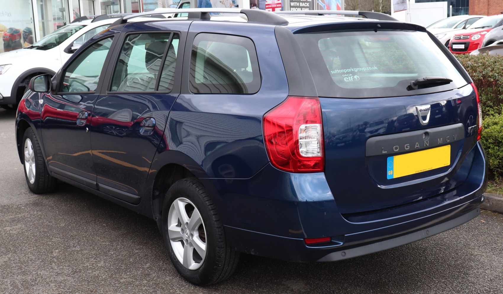 Rear and side view of a spacious station wagon estate vehicle