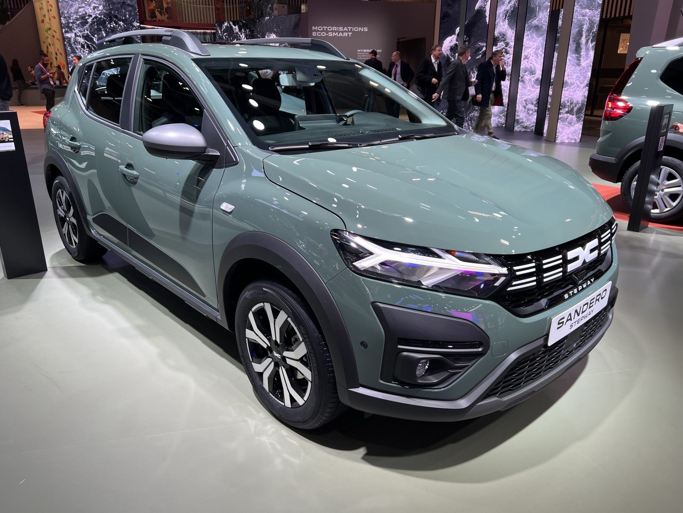 Modern front view with LED headlights and updated grille