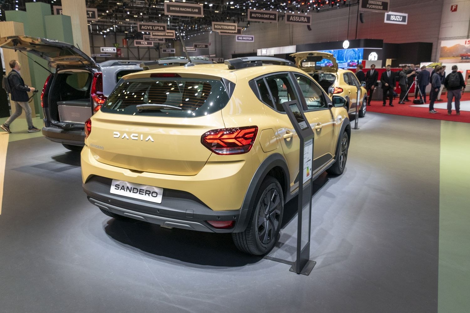 Rear view showing taillights and rear design of a compact hatchback SUV
