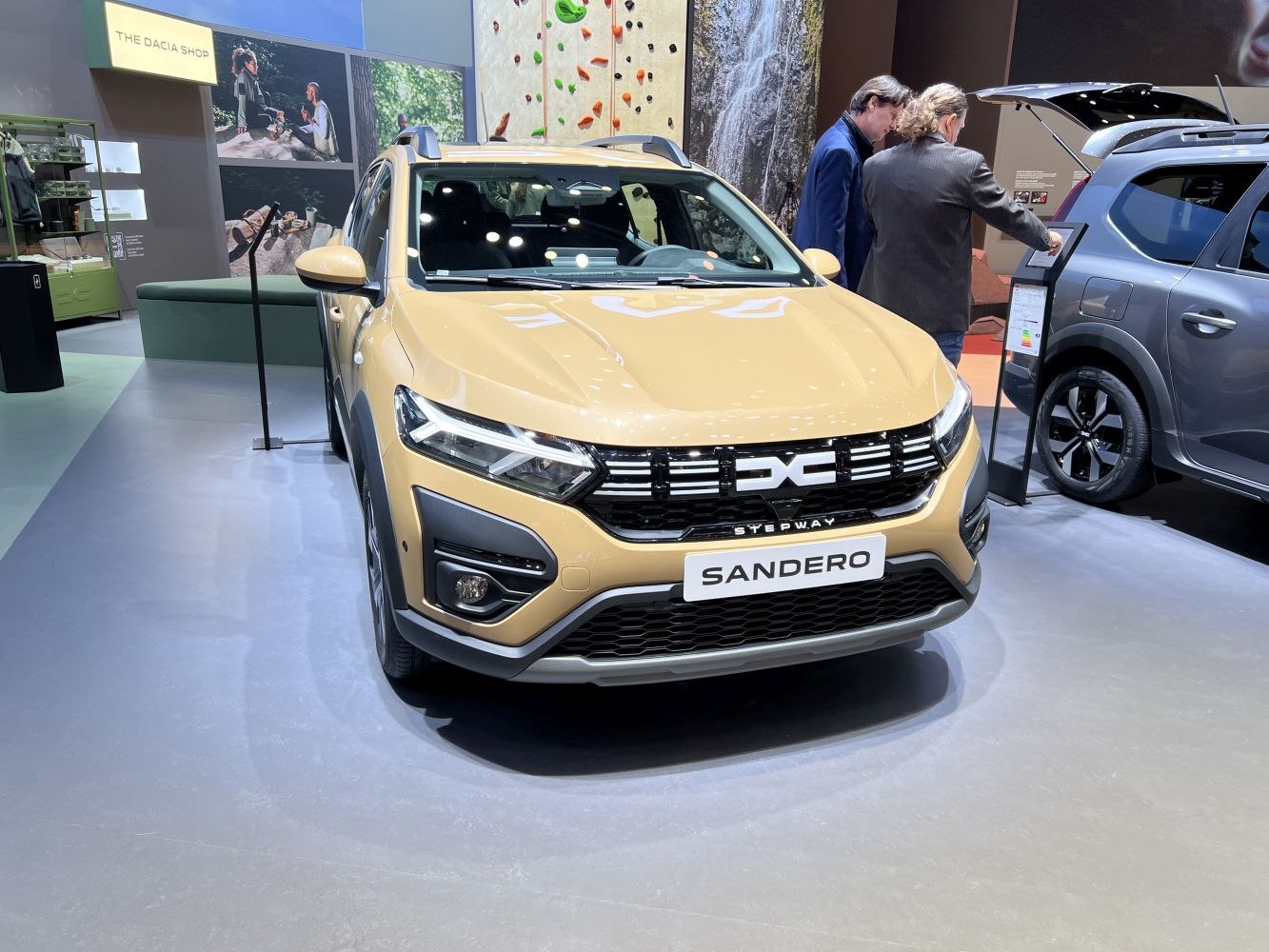 Front view of SUV with modern grille and LED headlights