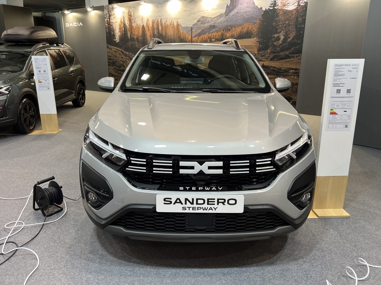 Front view of SUV with updated grille, headlights, and rugged bumper design
