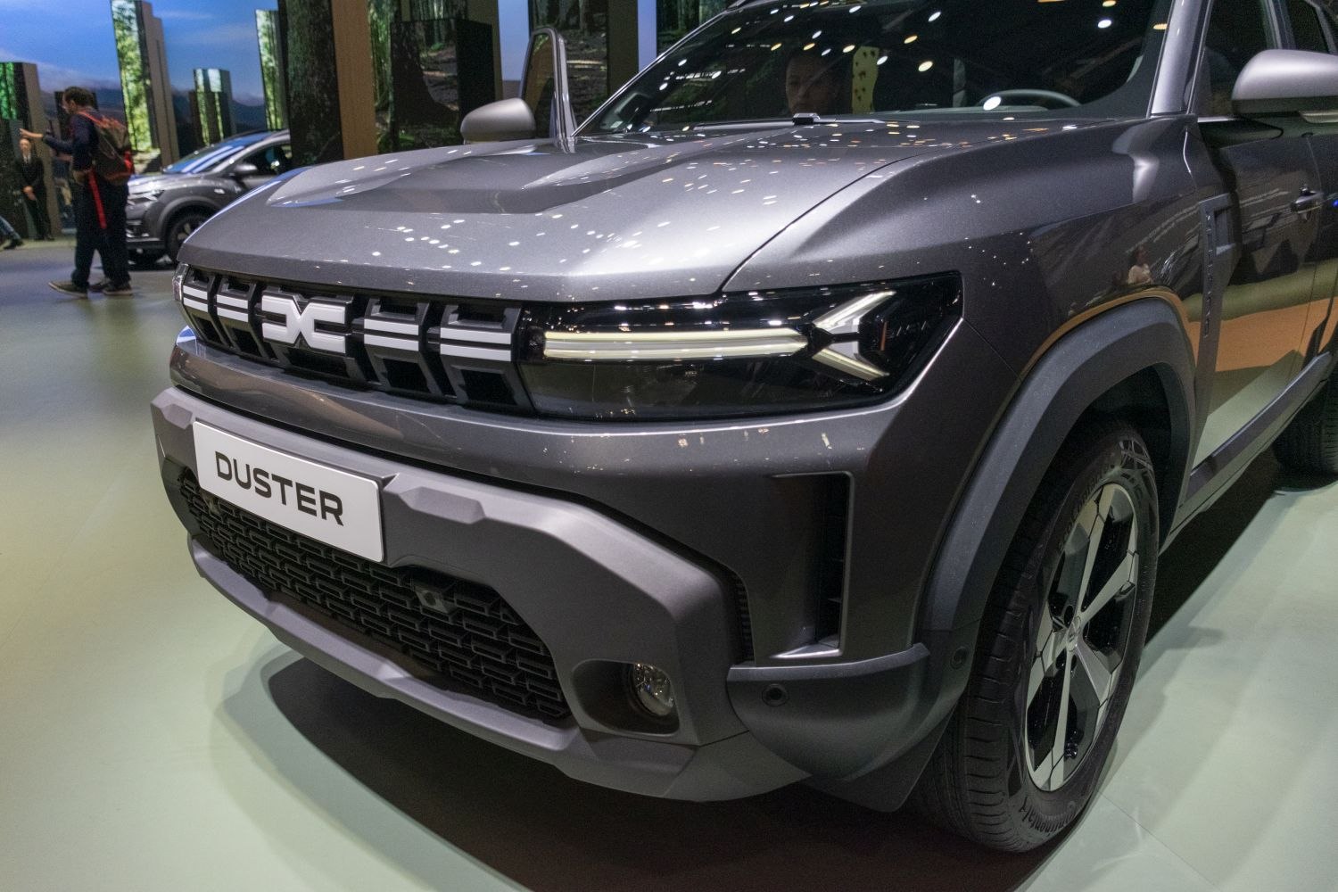 Front grille and LED headlight close-up with rugged SUV design