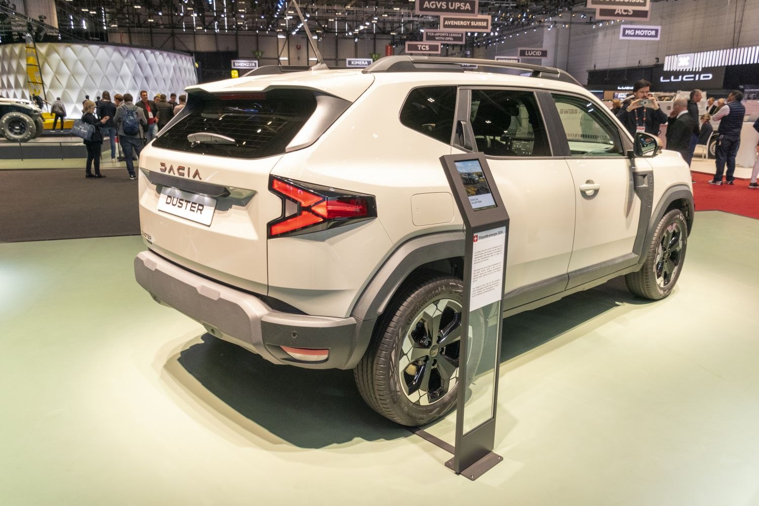 Rear and side view showcasing modern tail lights and rugged SUV design