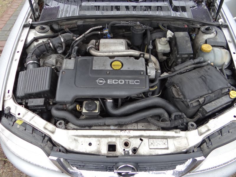 ECOTEC engine with surrounding components in engine bay