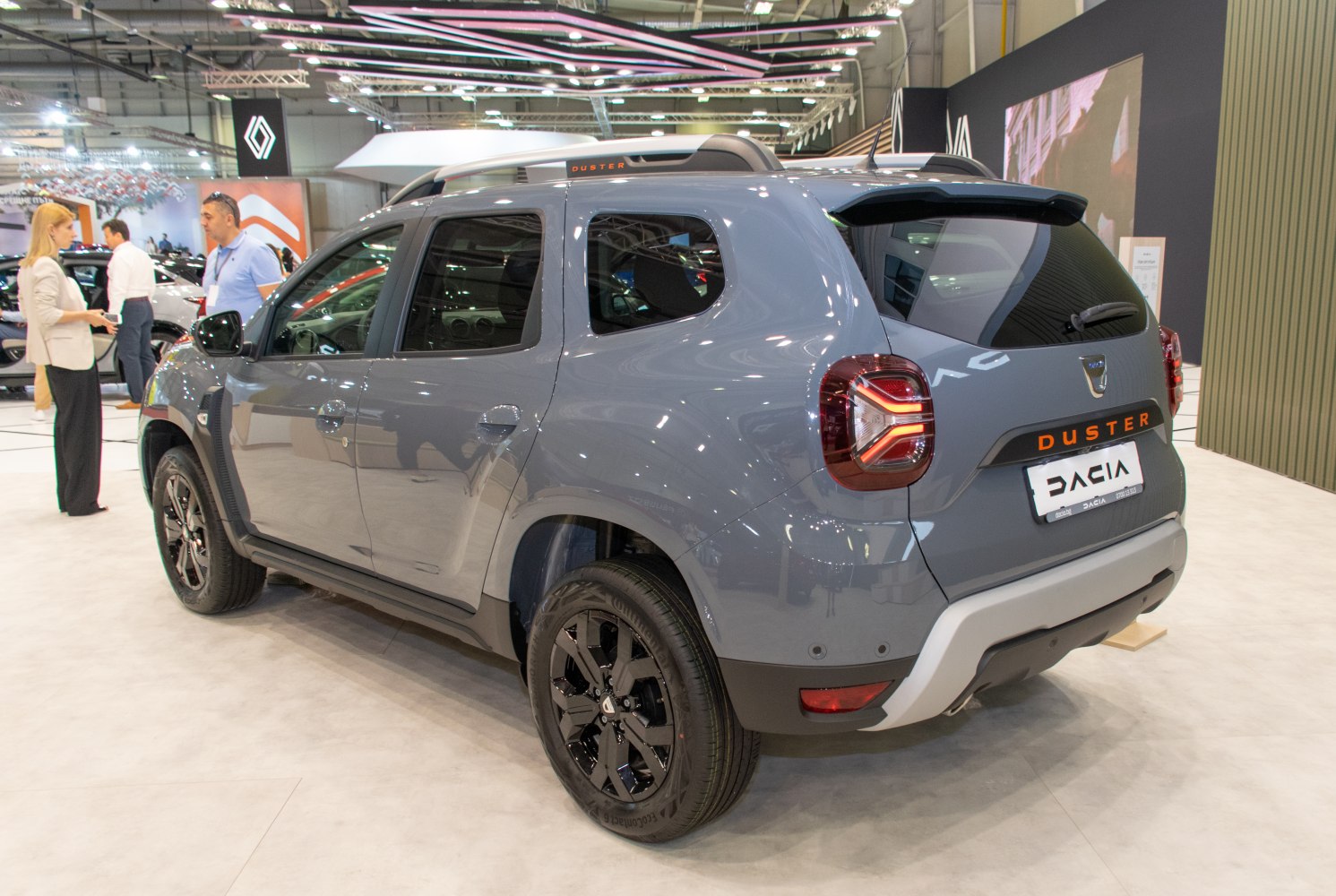 Rear side view with updated taillights and black alloy wheels