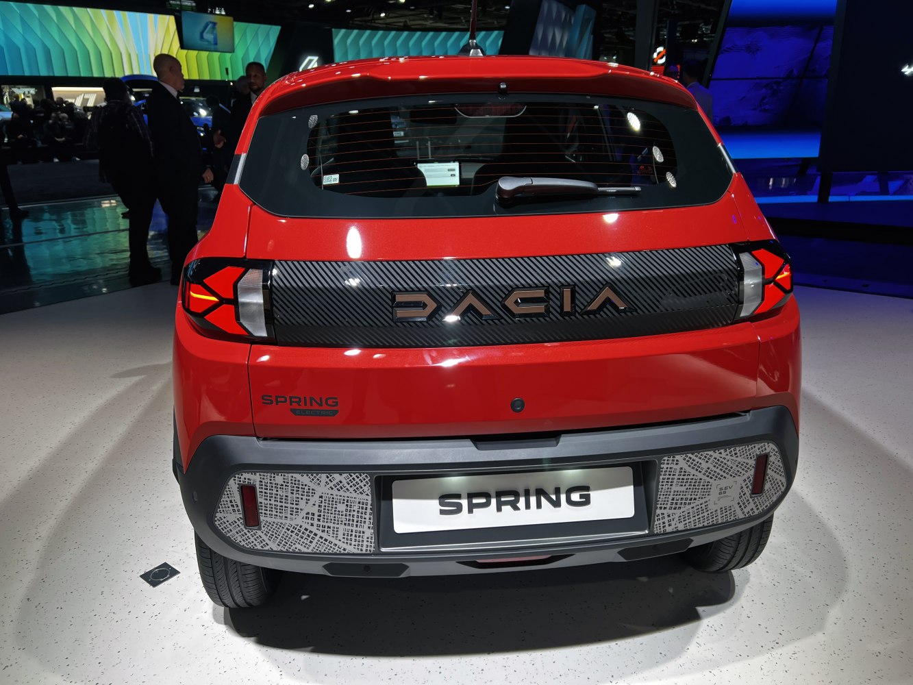 Rear view with updated taillights and carbon-style rear panel.