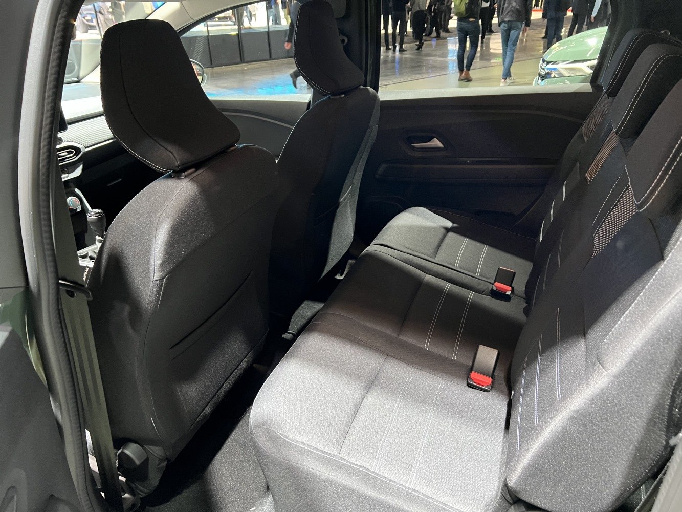 Spacious rear seats with ergonomic design and modern upholstery