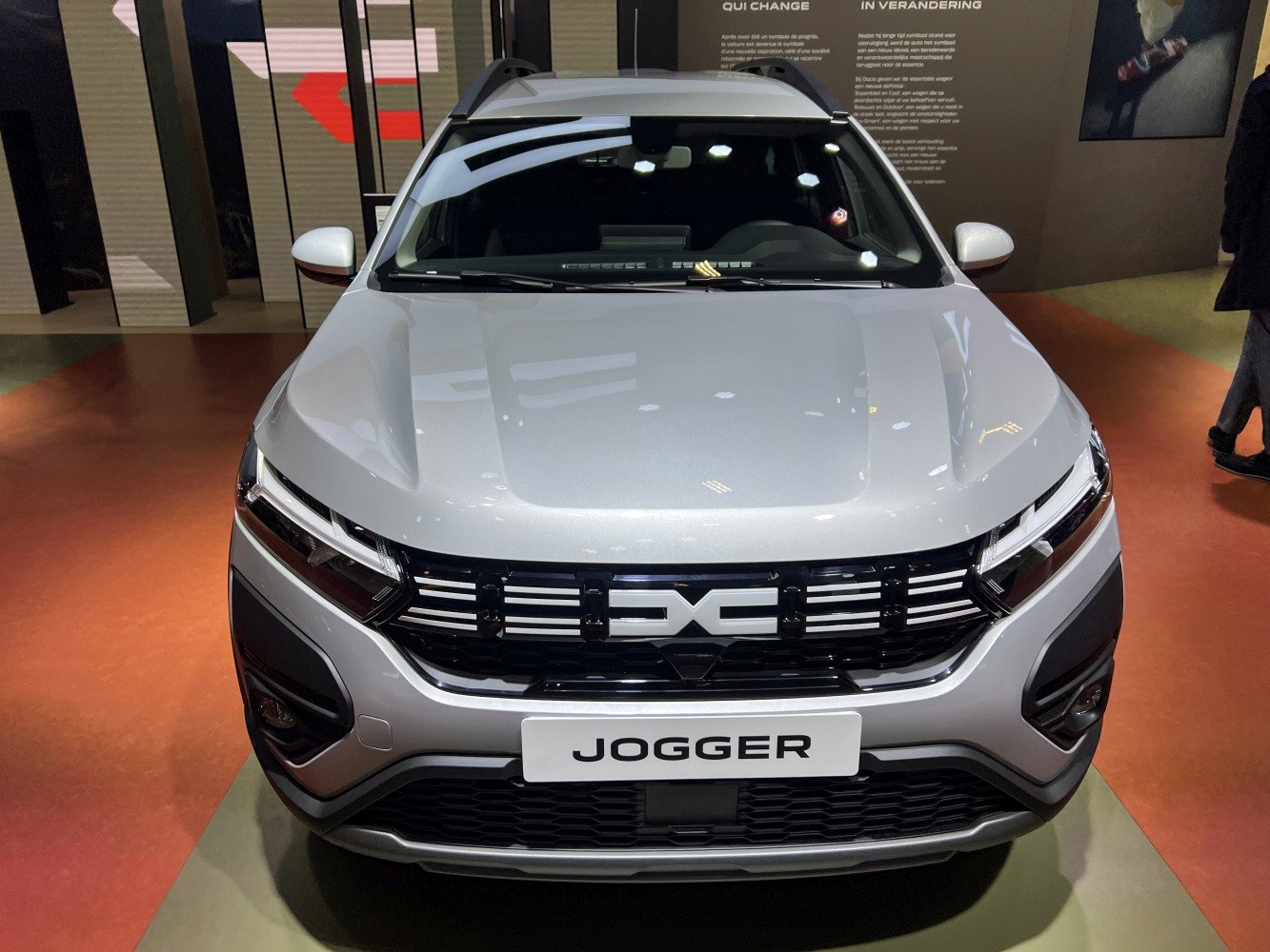 Front view with modern grille and LED headlights