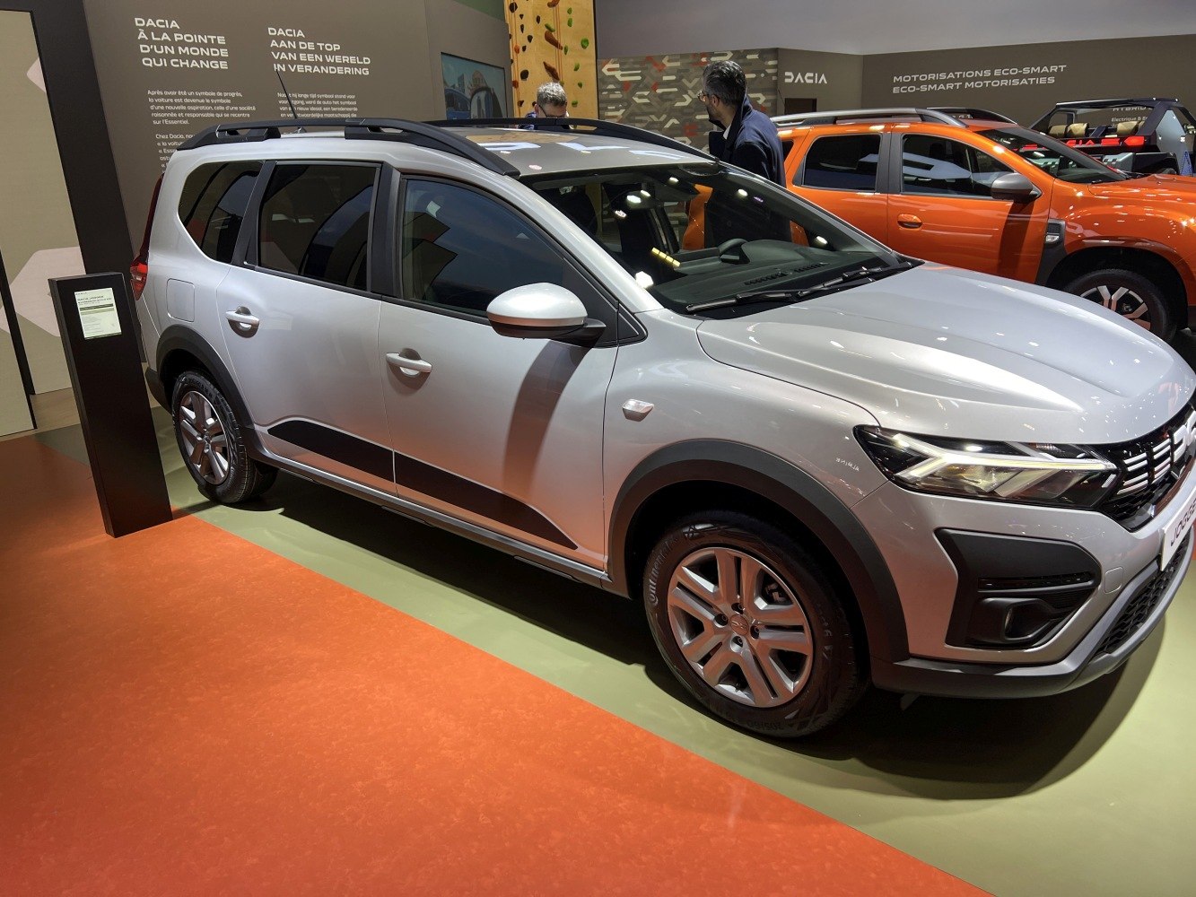 Front side view with LED headlights and modern exterior design