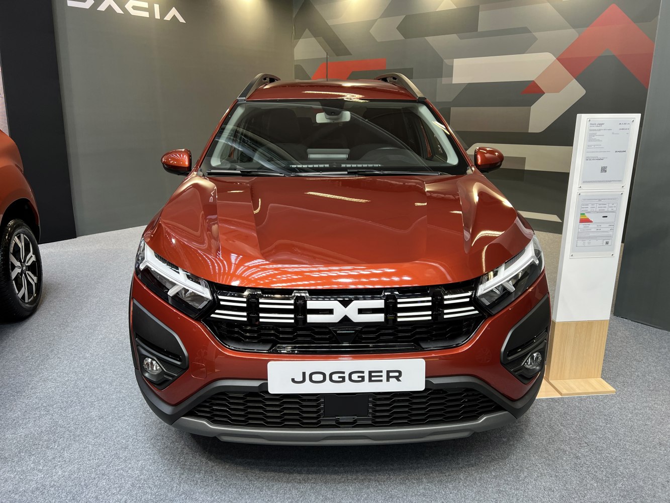 Front view with redesigned grille and sharp LED headlights