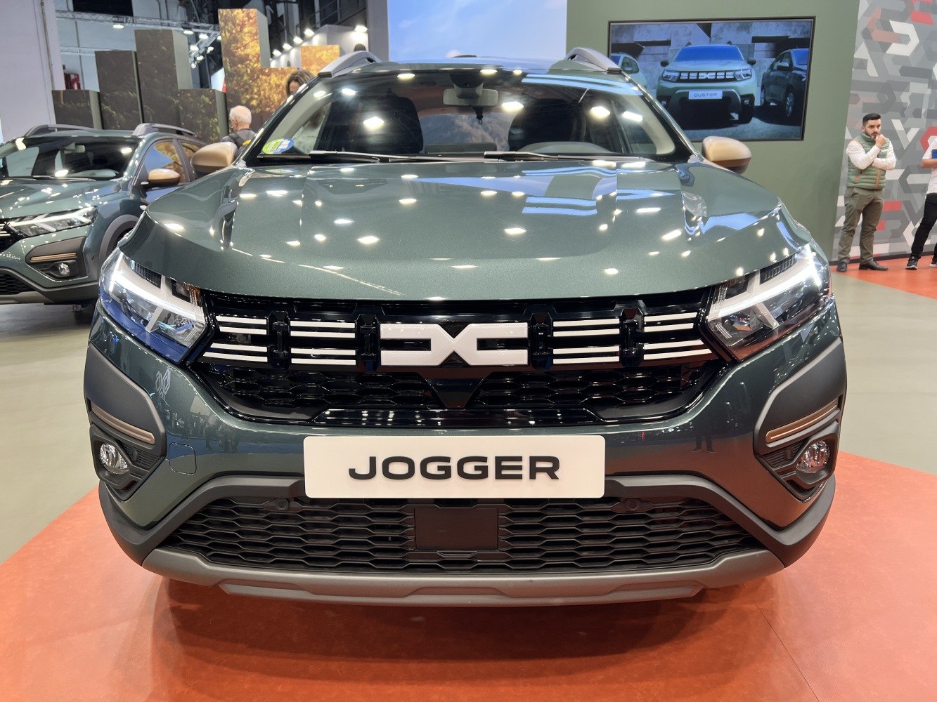 Front view with updated grille and LED headlights