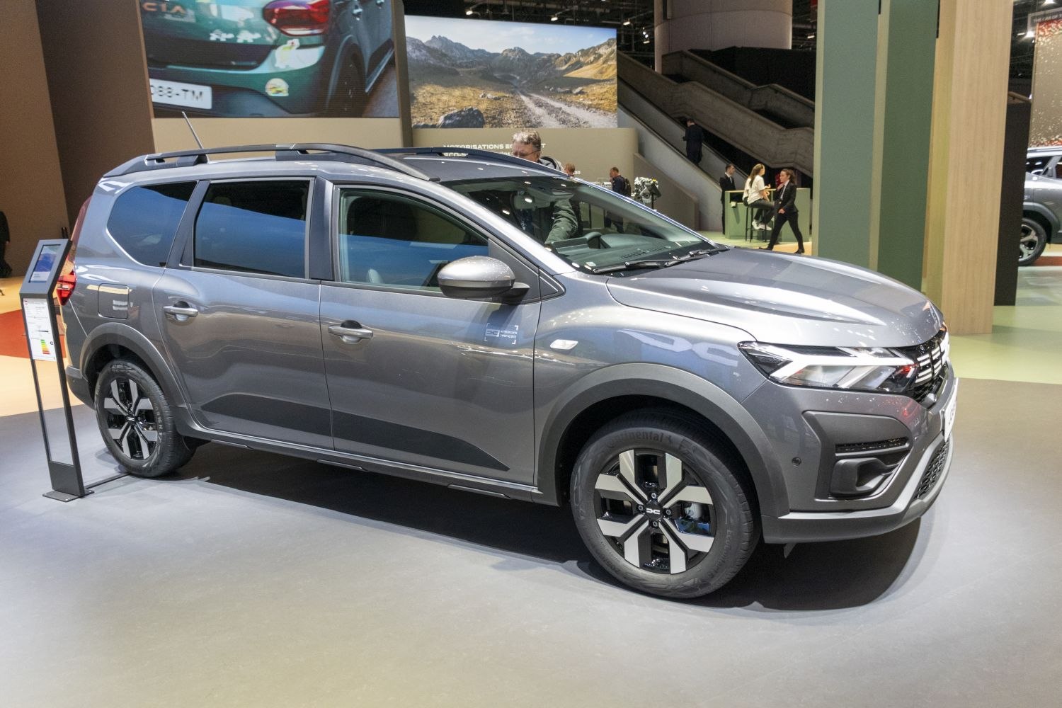 Side profile with LED headlights and alloy wheels