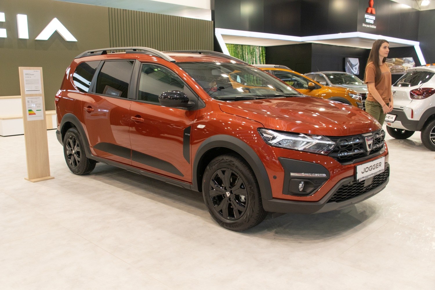 SUV with black alloy wheels and LED headlights