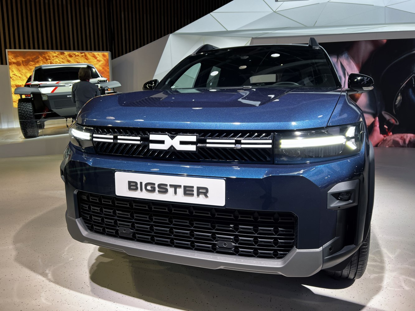 Bold front grille with distinctive LED headlights.