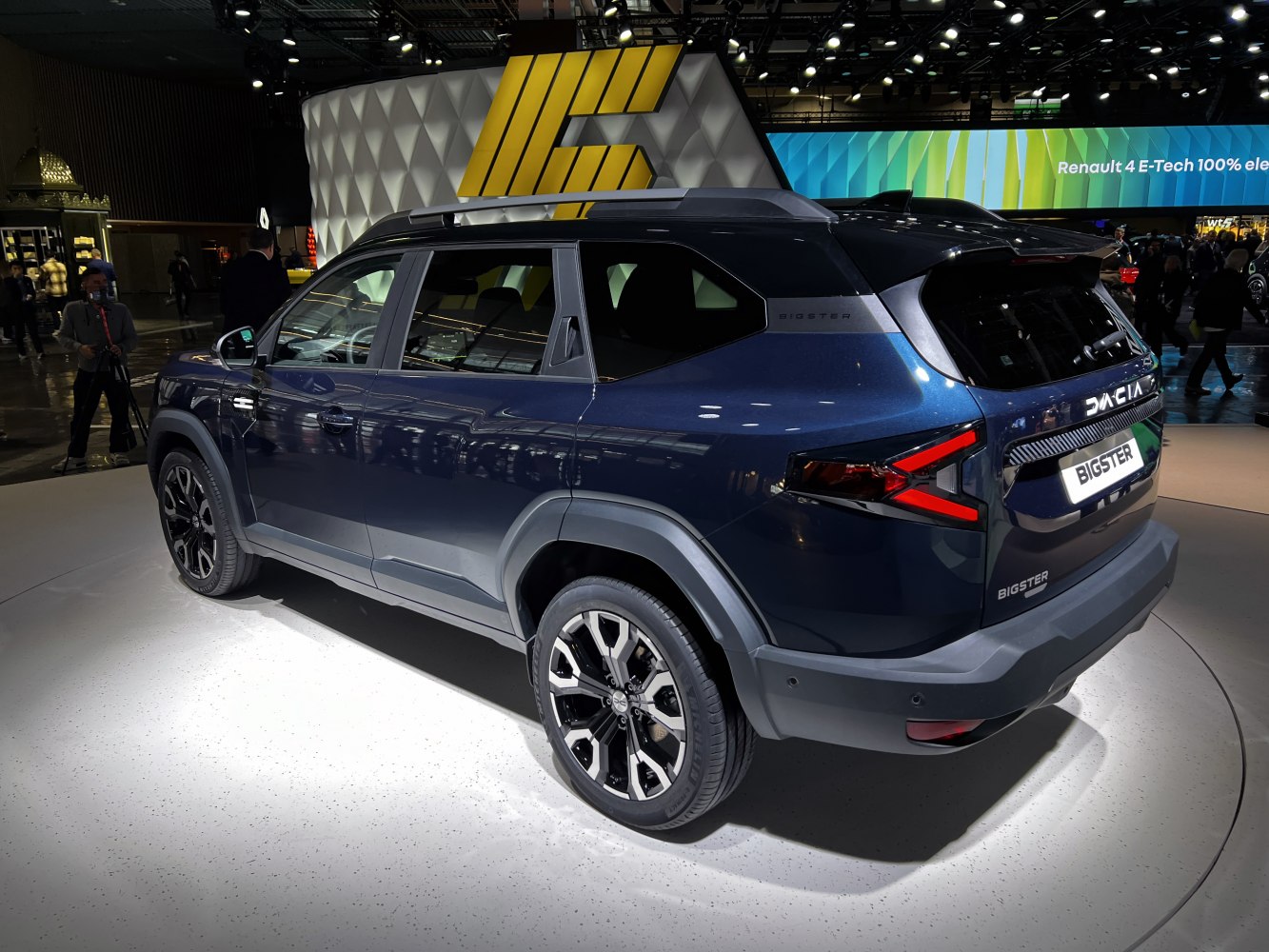 Rear and side view of a modern SUV with distinct taillights and sculpted body panels