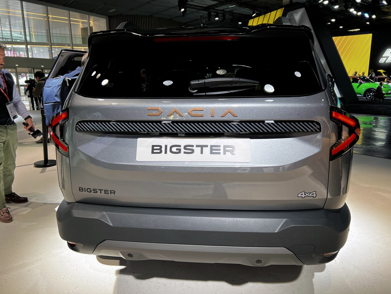 Rear view with LED taillights and 4x4 badge