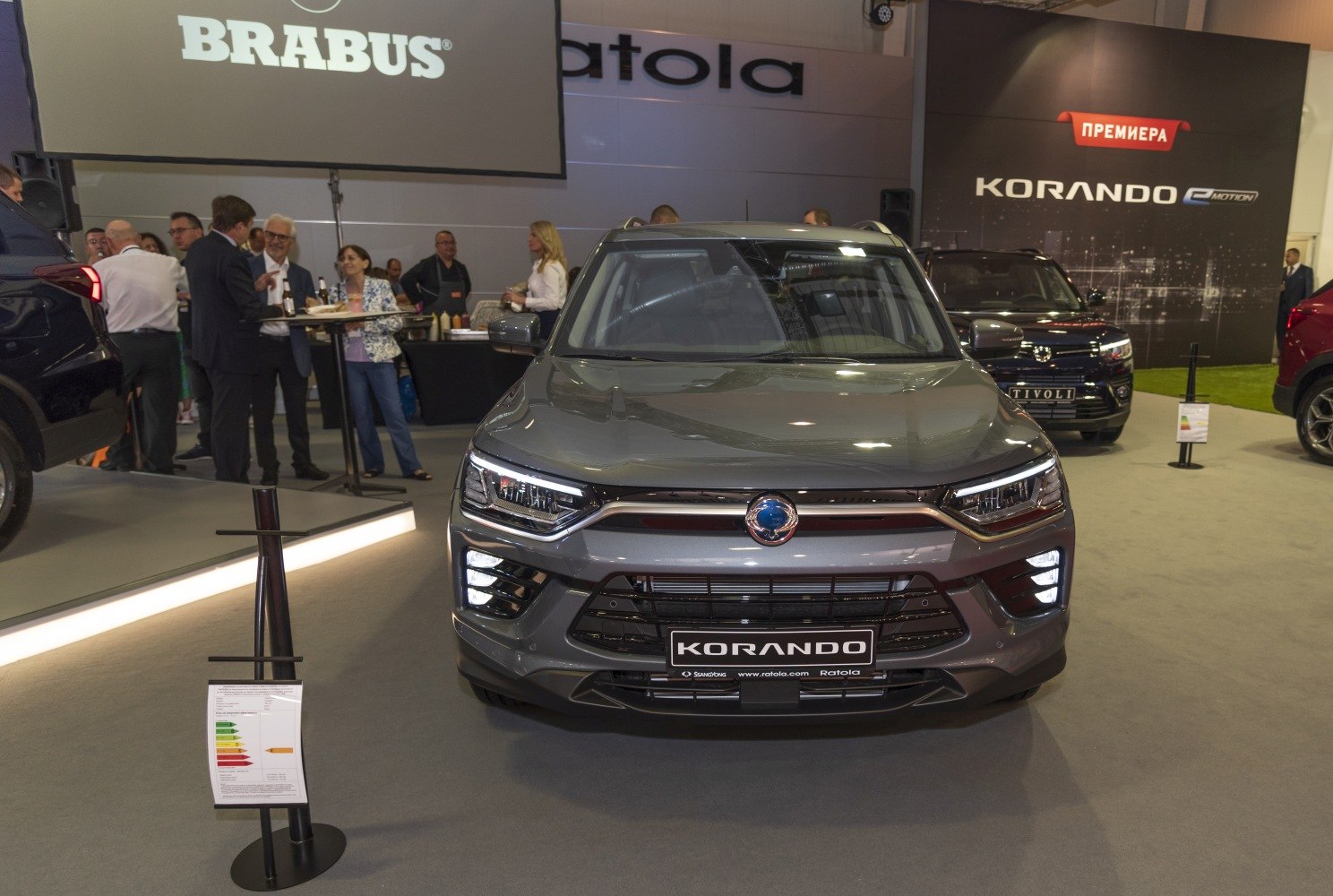 Front view with LED headlights and modern grille