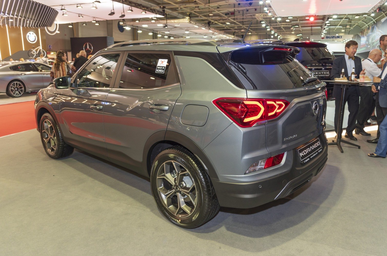 Modern rear side view with LED taillights and alloy wheels