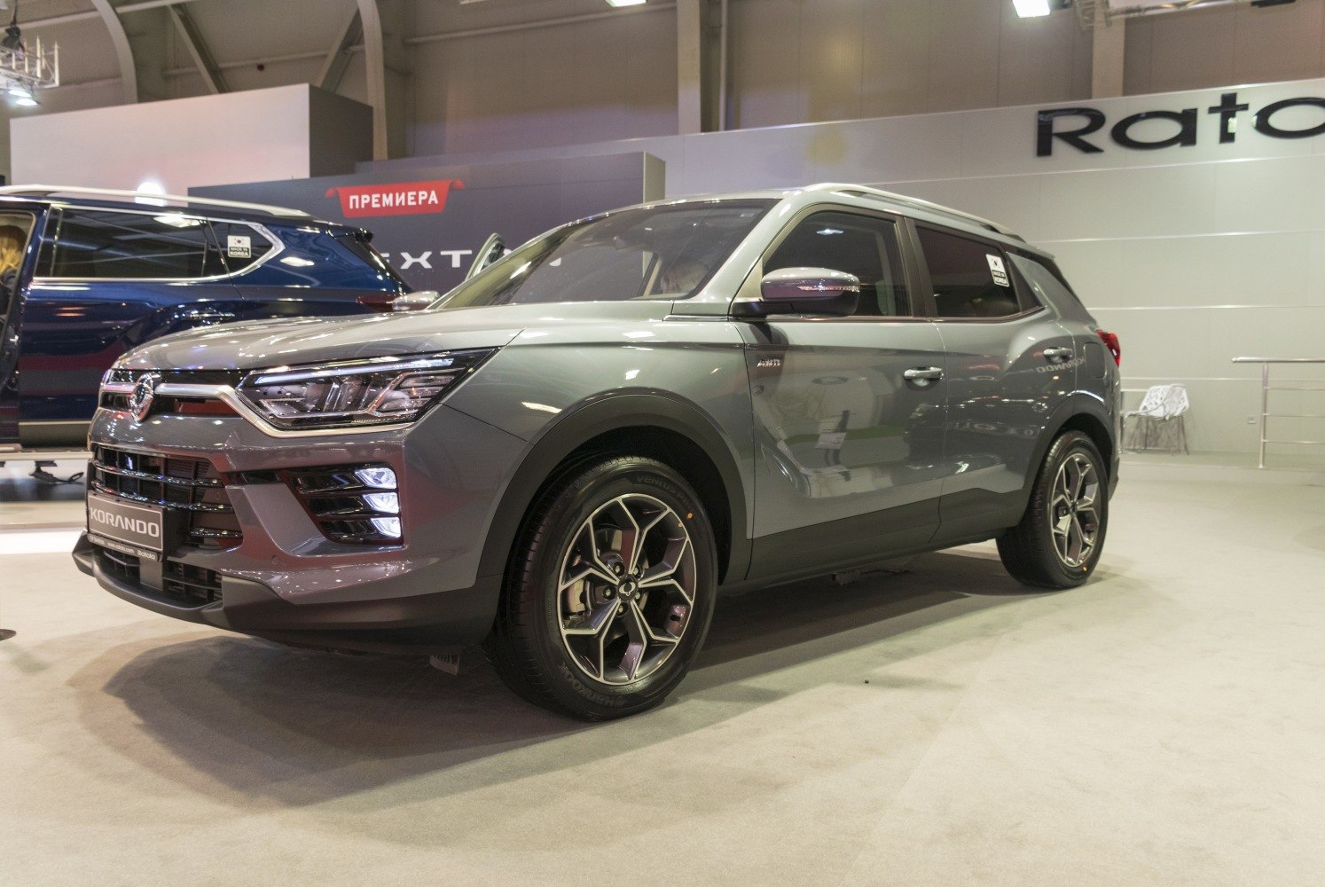 Modern SUV front and side view with LED headlights and alloy wheels