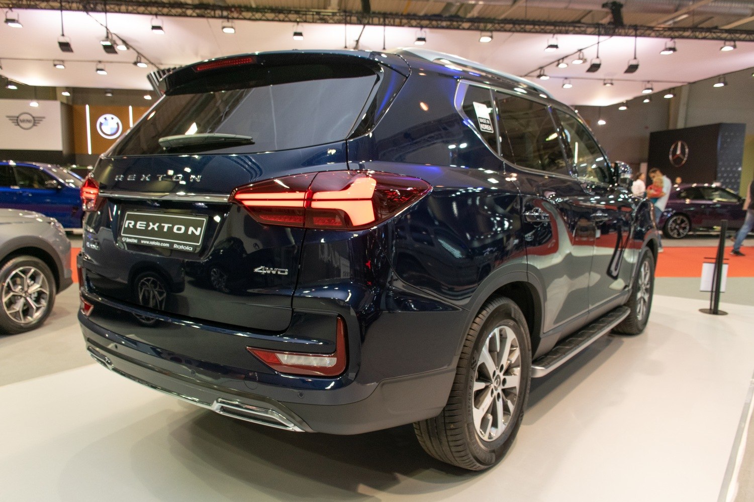 Rear view with LED taillights and 4WD badge of a modern SUV.
