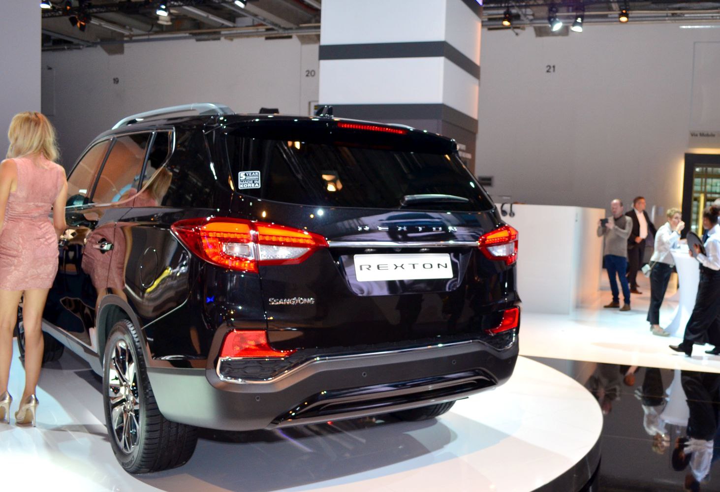 Rear view of SUV with LED tail lights and modern design