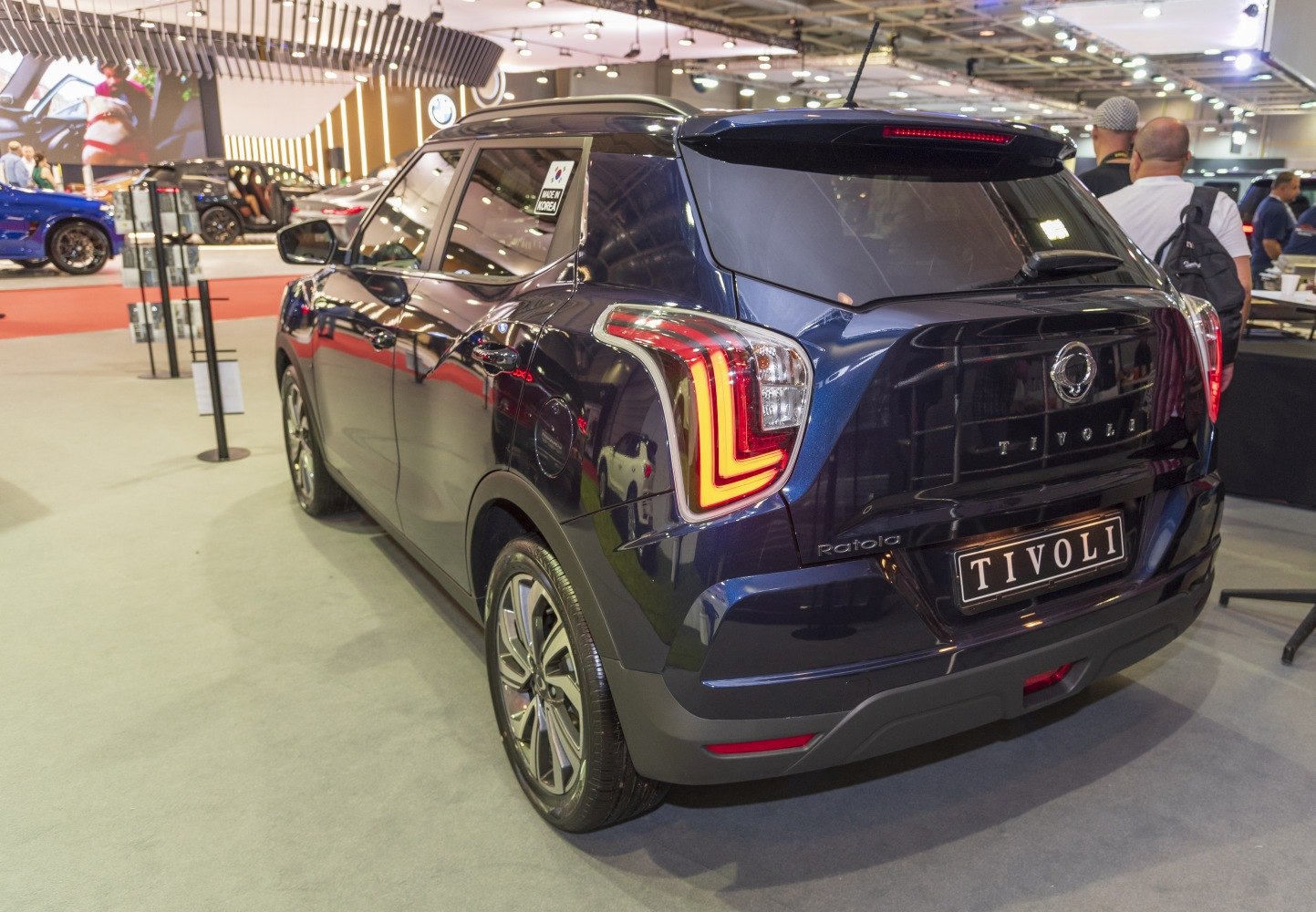 Distinctive taillights and rear design of a compact SUV
