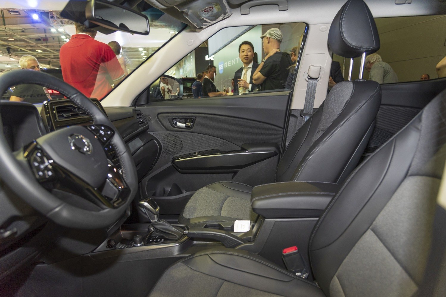Modern interior with automatic gear shift and premium front seats