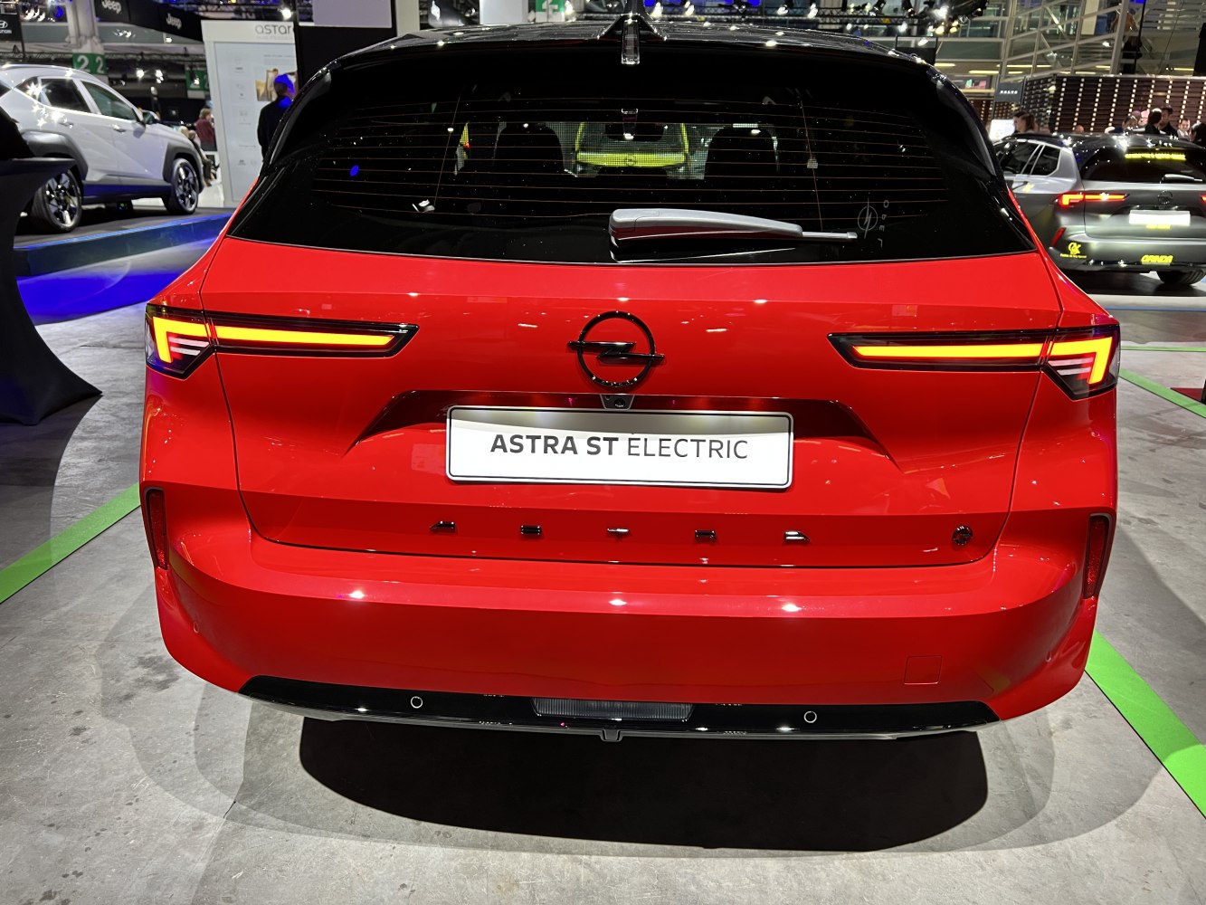 Rear view with modern LED taillights and sleek design
