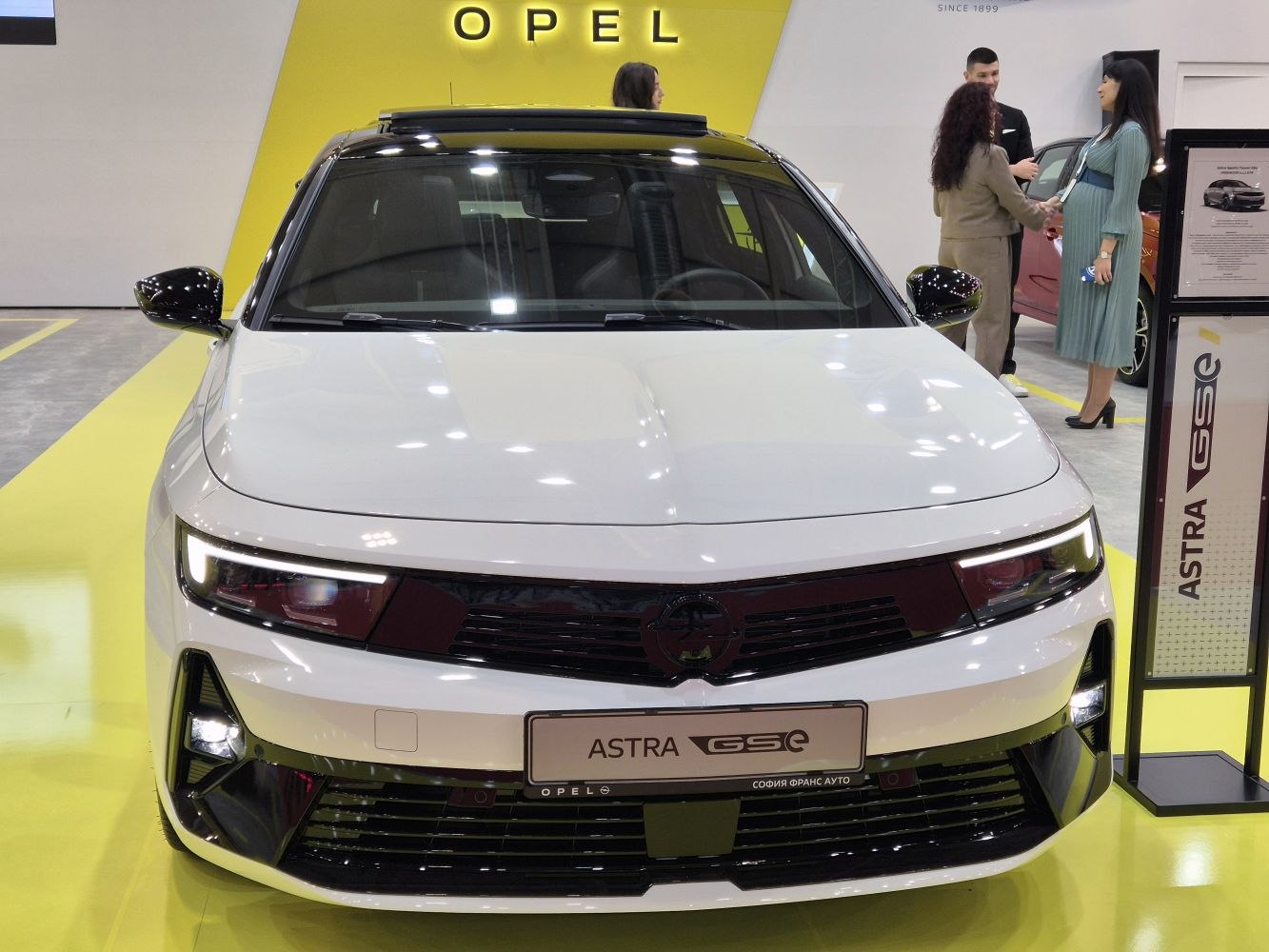 Front view with LED headlights and modern grille design