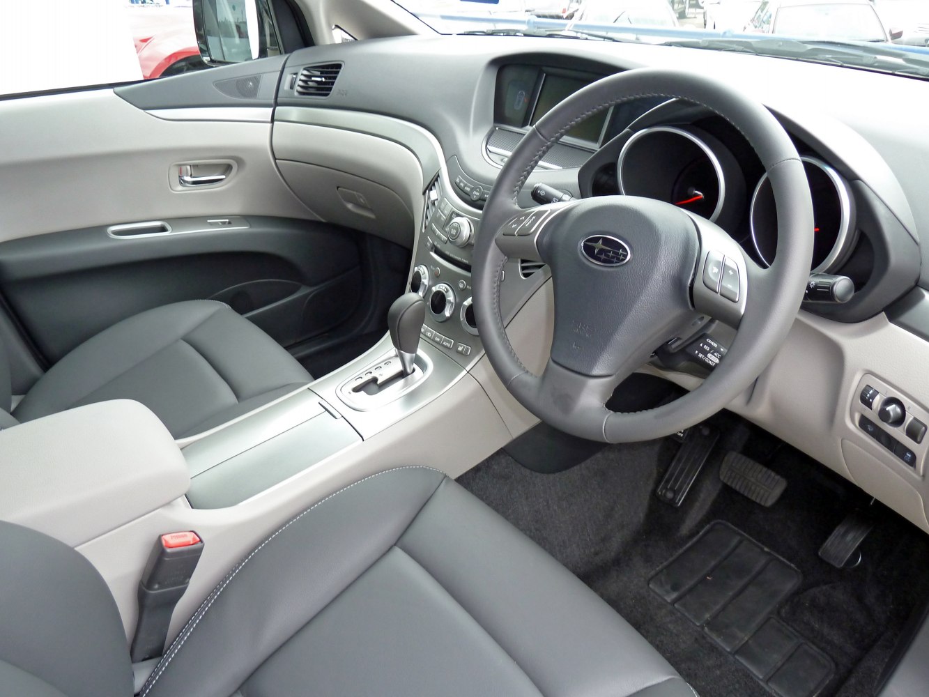 Dashboard, steering wheel, center console interior design