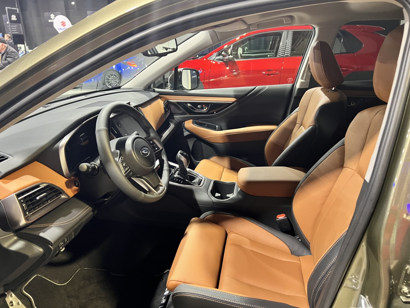Premium leather seats and modern dashboard interior design.