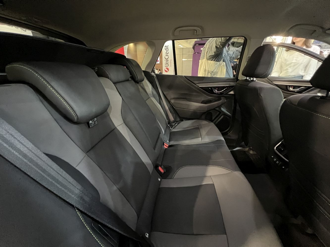 Rear seating with dual-tone upholstery and spacious design