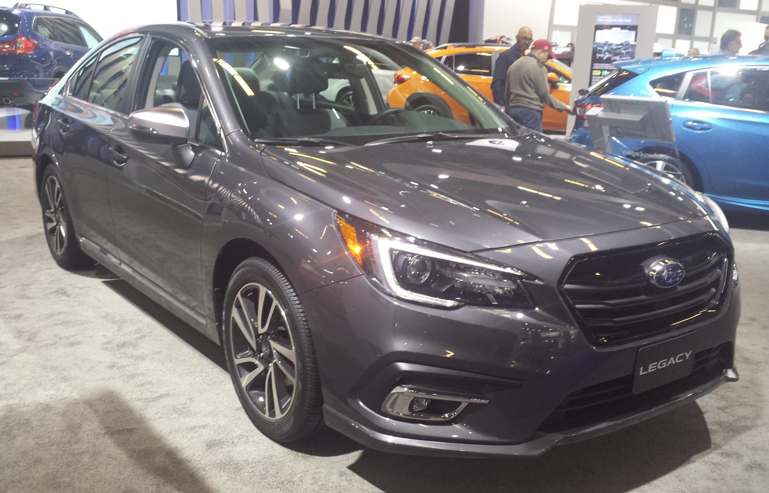 Sleek front view with LED headlights and stylish alloy wheels