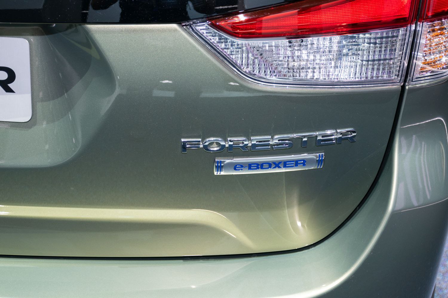 Rear badge and e-BOXER emblem with taillight