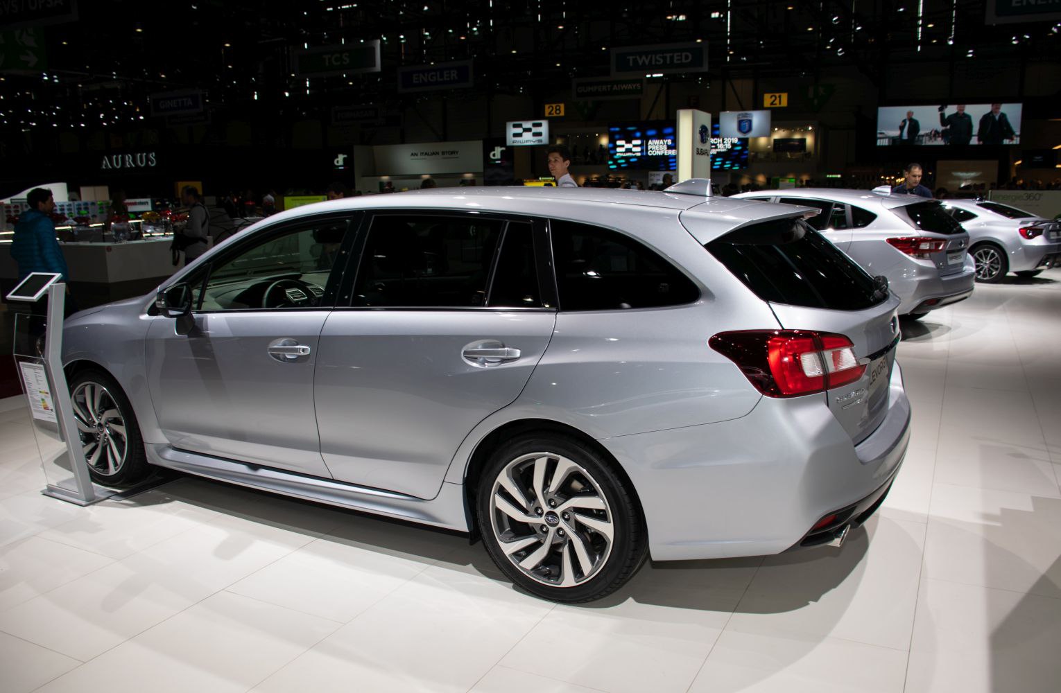 Silver station wagon with alloy wheels and tinted windows