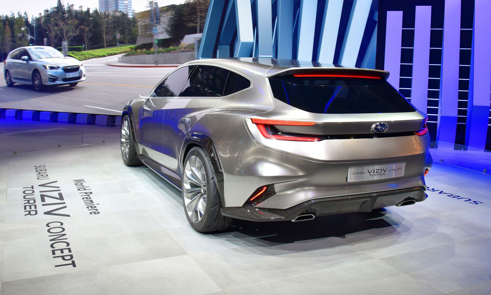 Futuristic rear and side profile with sleek aerodynamic design.