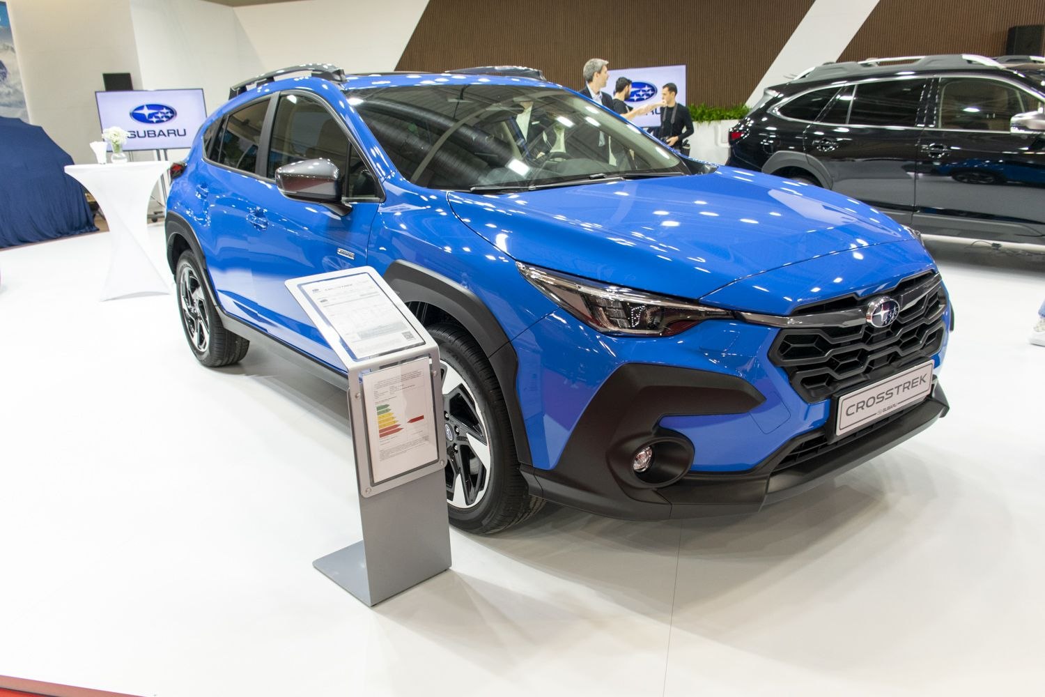 Bold grille and sharp LED headlights on a modern crossover front view